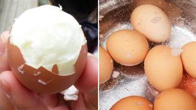水煮雞蛋不要只放清水，往裡多加一物，蛋殼自己掉，家家用得上！