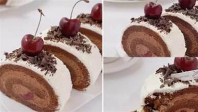 經典配方，黑森林蛋糕卷❗️巧克力雙倍濃鬱