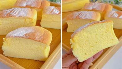 只用3樣原材料就能做出，雲朵般柔軟入口即化的乳酪蛋糕！