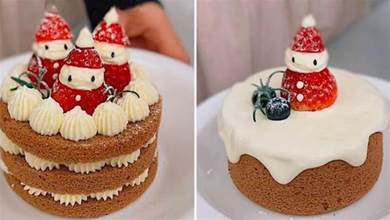 2款聖誕傾情系列4寸雪人蛋糕教程，好看又簡單，節日氣氛瞬間拉滿
